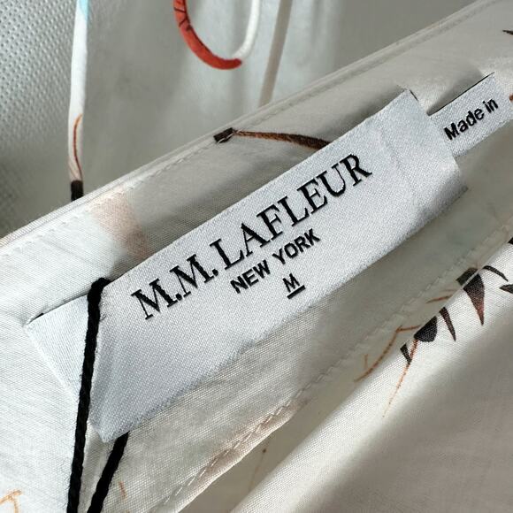 M.M. LAFLEUR The Jelina Summer Friday Dress Printed Voile Size Medium - Picture 3 of 10